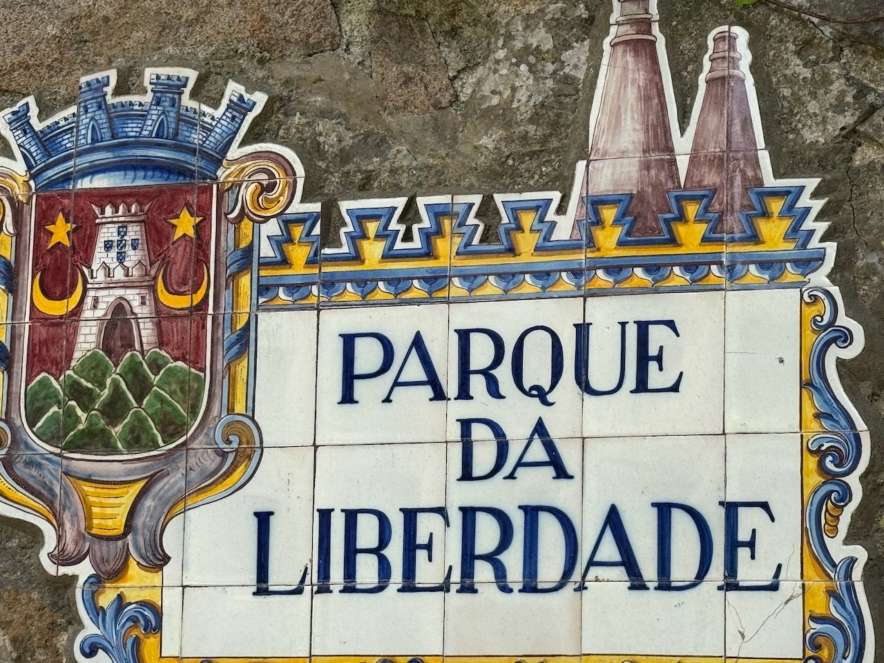 Sign for the Parque Da Liberdade