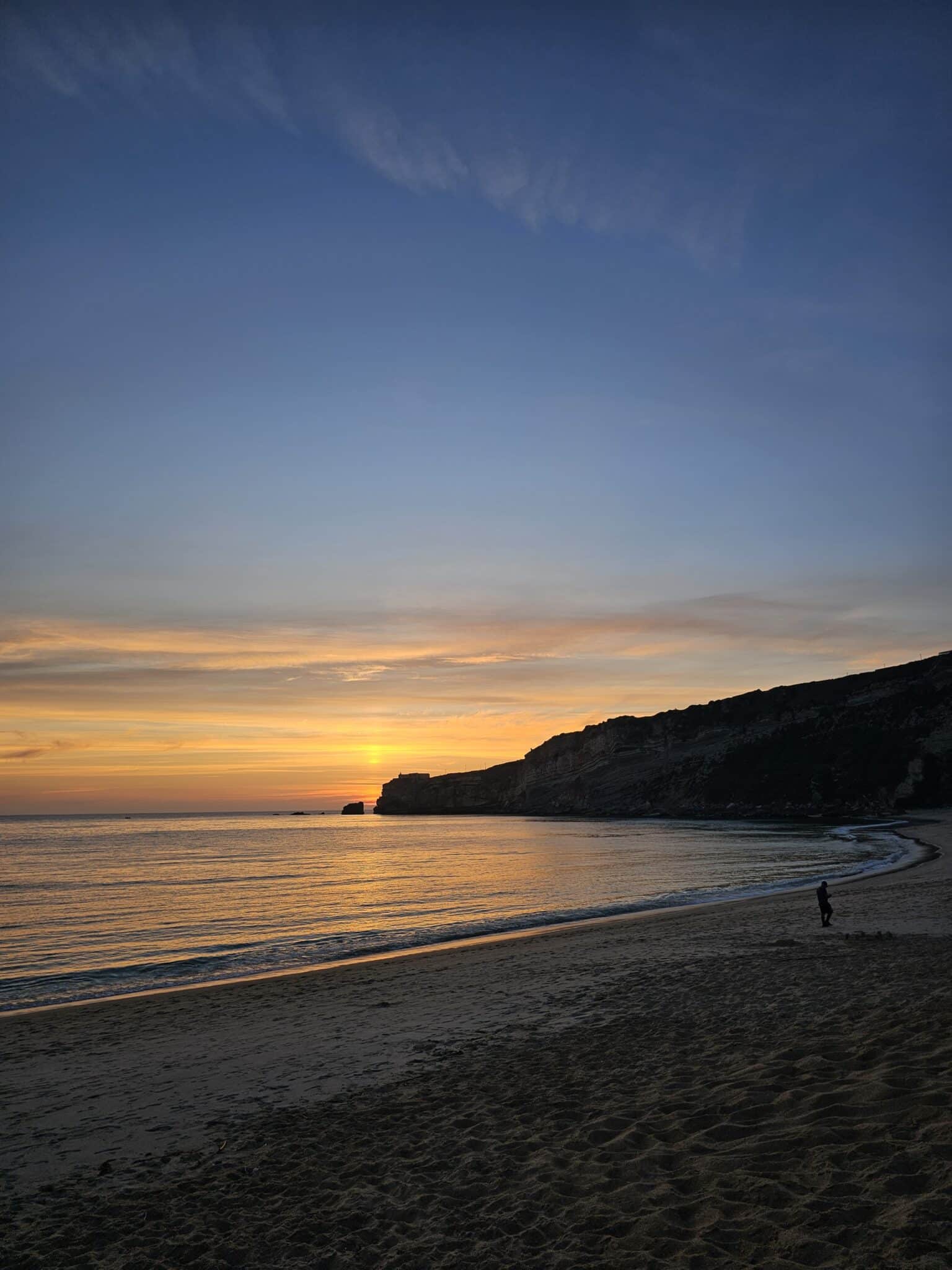 Twilight at Nazare by Paulo Figueira