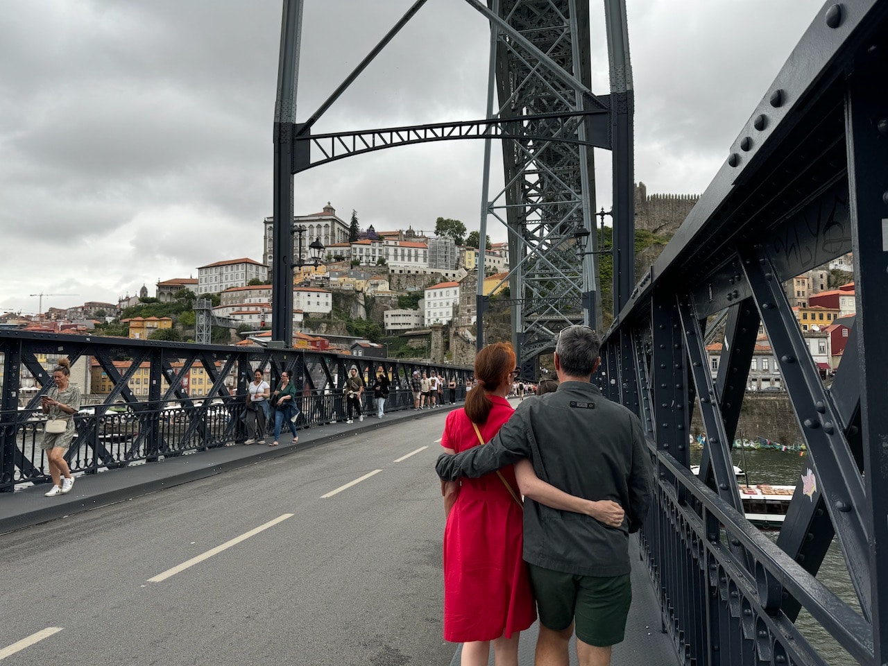 Happy Couple of the Dom Luis I Bridge, Porto, Portugal. Photo by ConsumerMojo.com 