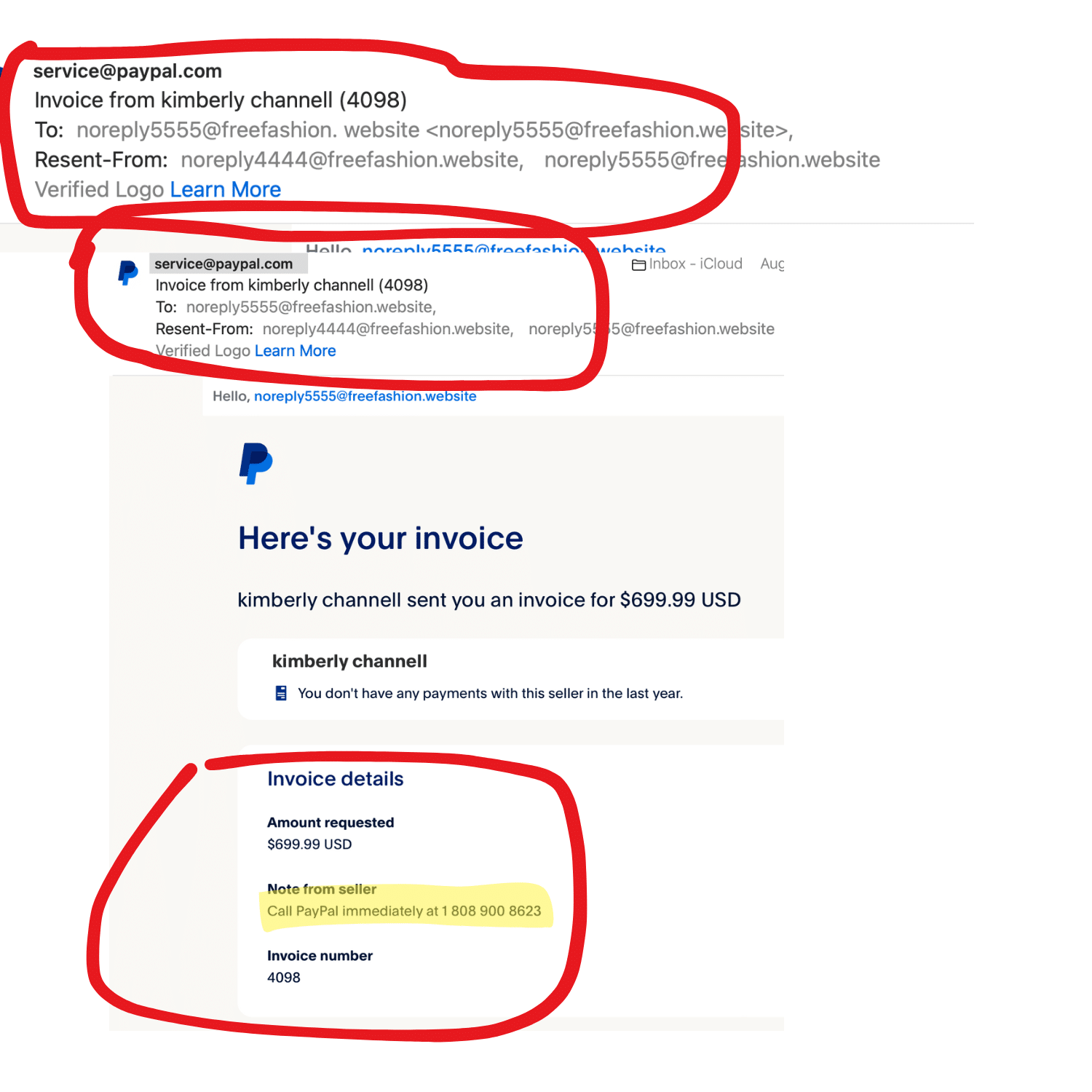 PayPal Kimberly scam