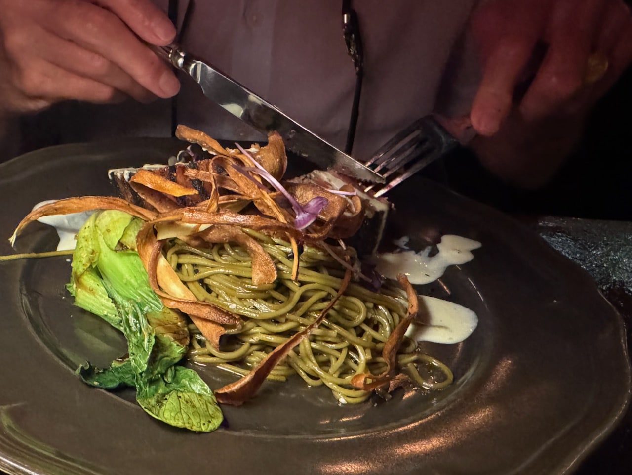 Tuna entree at Cuvee, Charlotte Amalie. Photo by ConsumerMojo.com